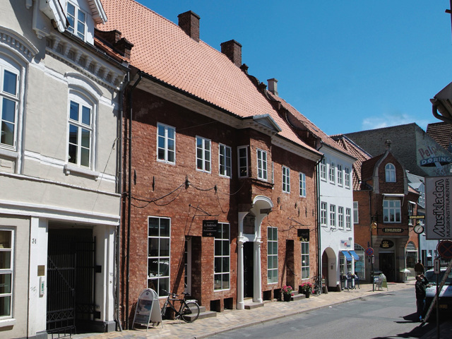 Oluf Bagers Gård set fra Nørregade